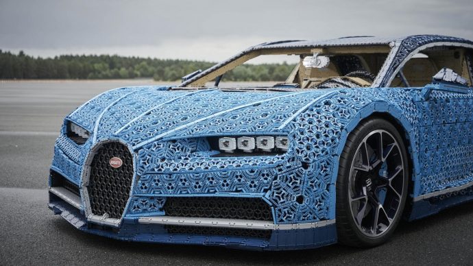 Watch Bugatti Chiron Emerge from LEGO Bricks