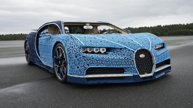 Watch Bugatti Chiron Emerge from LEGO Bricks